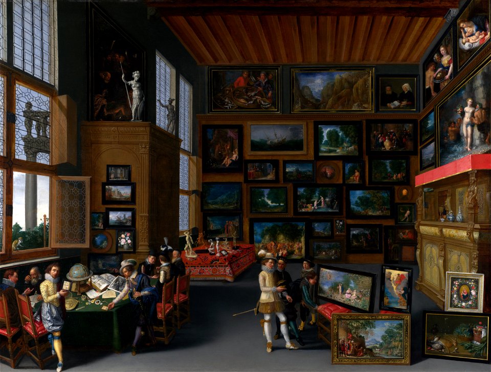 Cognoscenti in a Room hung with Pictures - c. 1620