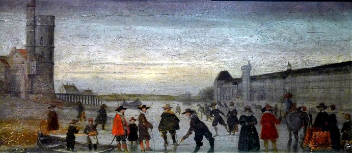 P1160494 Carnavalet EFXVII Patineurs sur la Seine en 1608 P263 rwk