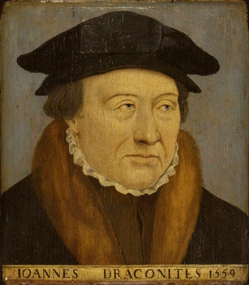 Anonymer deutscher Maler - Bildnis des Johannes Draconites (1559)