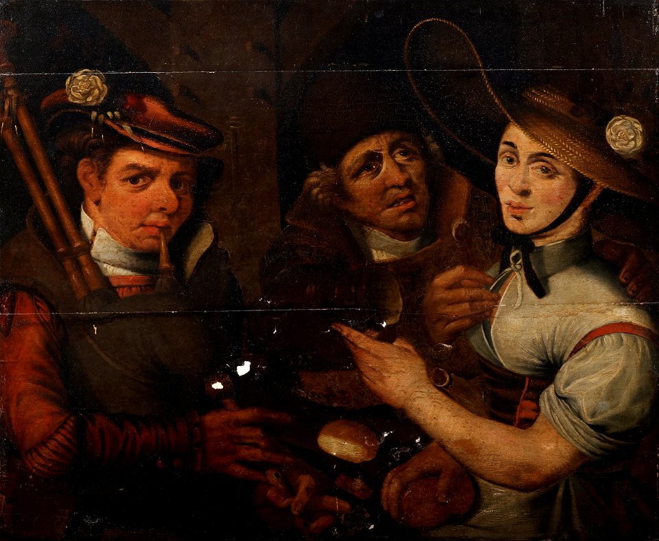 Bagpiper and Girl - Google Art Project