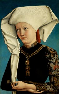 Retrato de una dama con la Orden del Cisne, anónimo alemán. Free illustration for personal and commercial use.