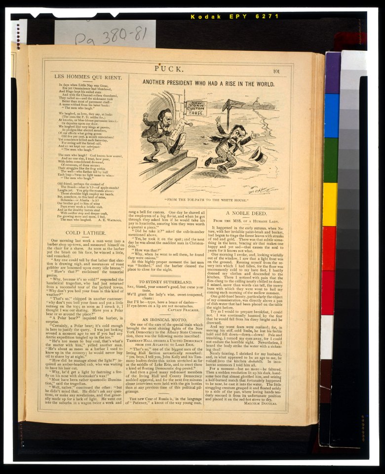 Another president who had a rise in the world-From the toe-path to the White House - F. Opper. LCCN98504918