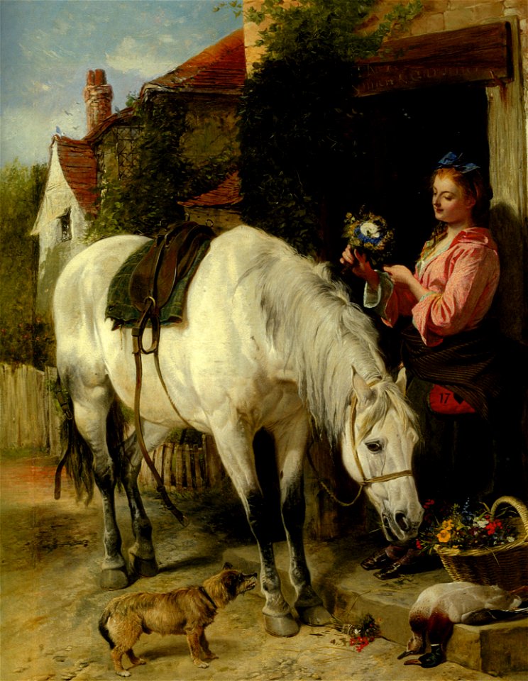Richard Ansdell - The Gardeners Daughter