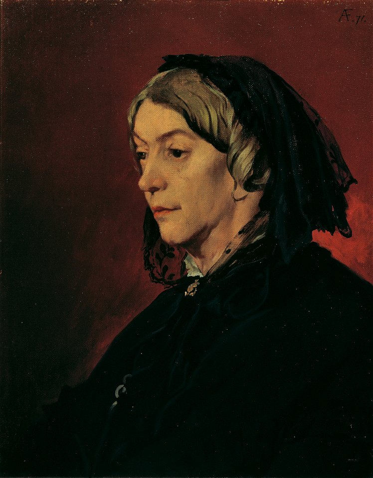 Anselm Feuerbach - Henriette Feuerbach, die Stiefmutter des Künstlers - 1399 - Österreichische Galerie Belvedere