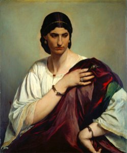 Anselm Feuerbach - Half-Length Portrait of a Roman Woman - Google Art Project