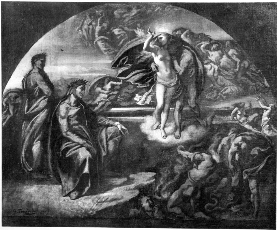 Anselm Feuerbach - Dante und Vergil in der Unterwelt - 9236 - Bavarian State Painting Collections