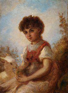 Anselm Feuerbach Mädchen mit Ziege