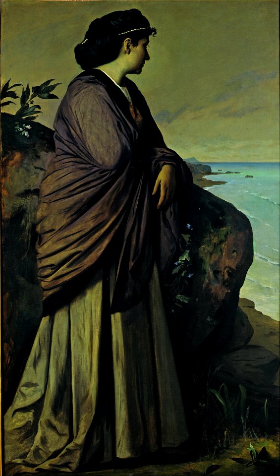Anselm Feuerbach - On the Seashore (Modern Iphigenia) - Google Art Project