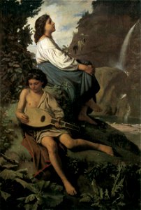 Anselm Feuerbach - Ricordo da Tivoli - WGA07876
