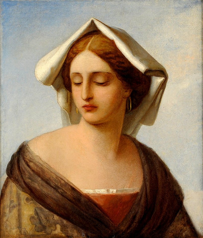 Anselm Feuerbach Portrait einer Venezianerin 1855-56