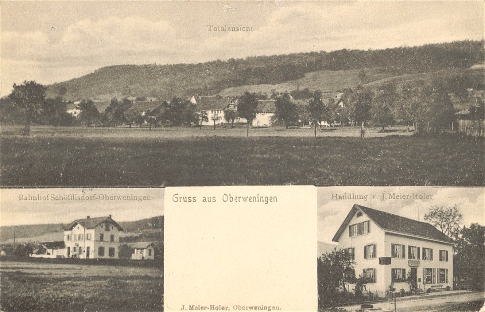 Ansichhtskarte Gruss aus Oberweningen