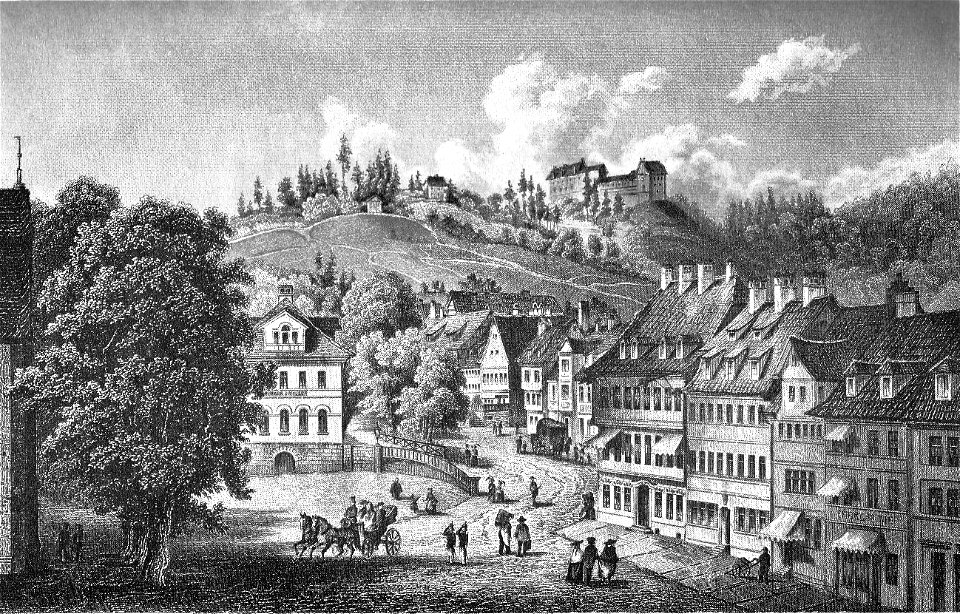 Ansicht Eisenach um 1850