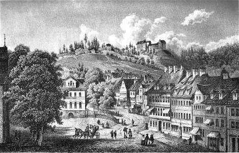 Ansicht Eisenach um 1850