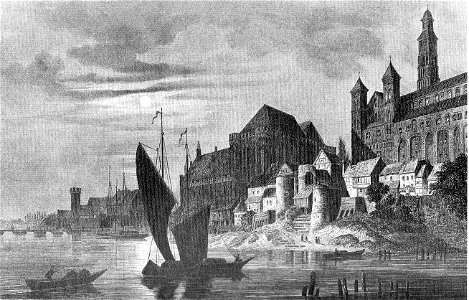 Ansicht Marienburg um 1850
