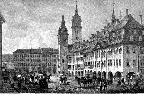 Ansicht Chemnitz um 1850