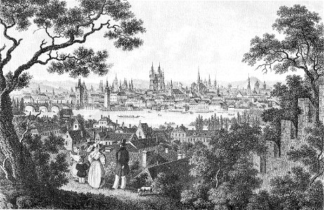 Ansicht Prag um 1850
