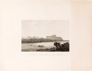 Ansicht der Serra das Figuras, vom Rio Maranhao, da Coleção Brasiliana Iconográfica