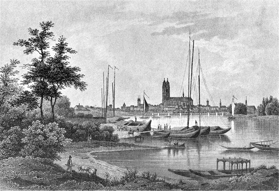 Ansicht Magdeburg um 1850