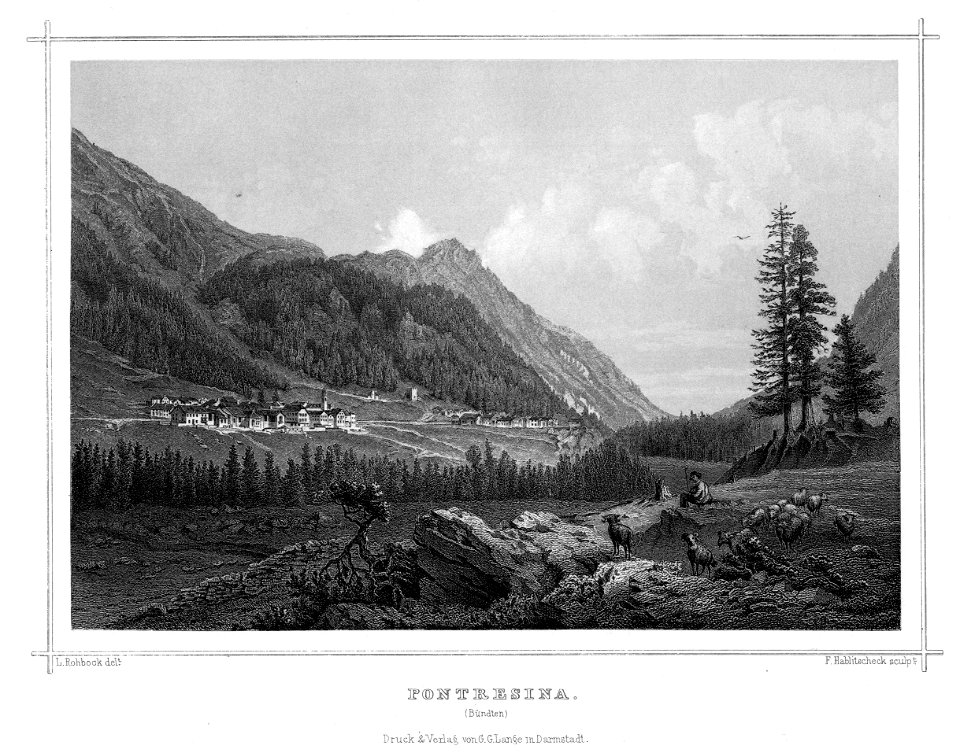 Ansicht Pontresina Rohbock