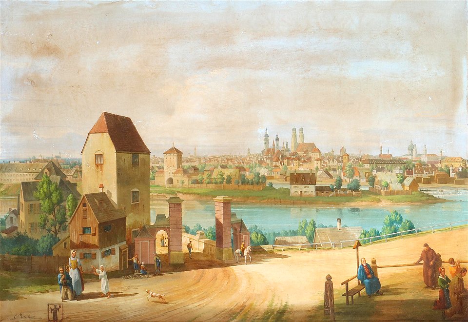 Ansicht von München 19Jh