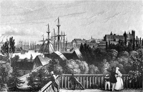 Ansicht Stettin um 1850