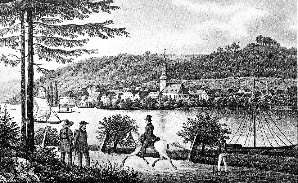 Ansicht Bad Schandau um 1850