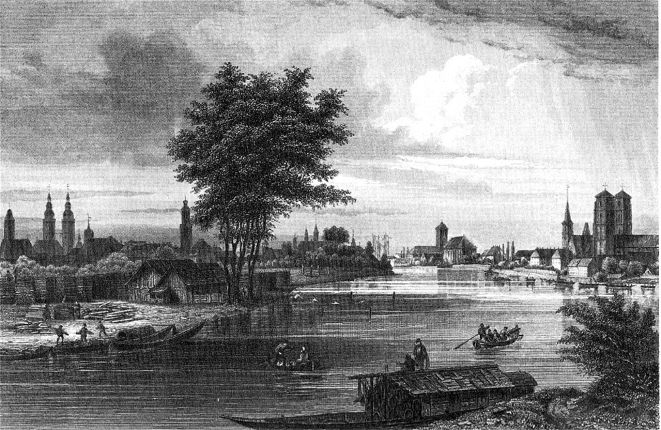 Ansicht Breslau um 1850