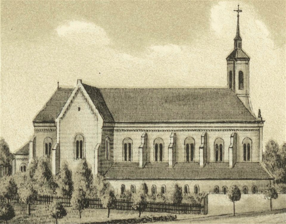Ansichten preussischer Städte- Dobrilugk-Kirchhain. Die Kirche zu Dobrilugk. Ehregott Zschille 1891 (Alter Fritz)