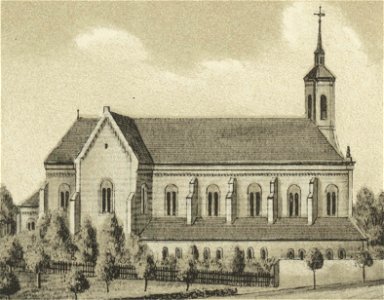Ansichten preussischer Städte- Dobrilugk-Kirchhain. Die Kirche zu Dobrilugk. Ehregott Zschille 1891 (Alter Fritz)