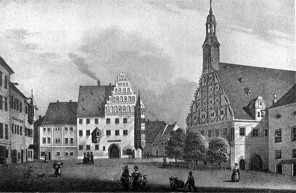 Ansicht Zwickau um 1850