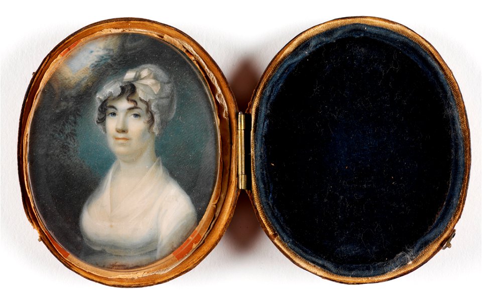 Anson Dickinson - Portrait of Eliza Coobham - 35.525 - Rhode Island School of Design Museum