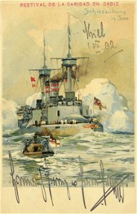 Ansichtskarte mit Signatur Heinrich von Preußen 1902