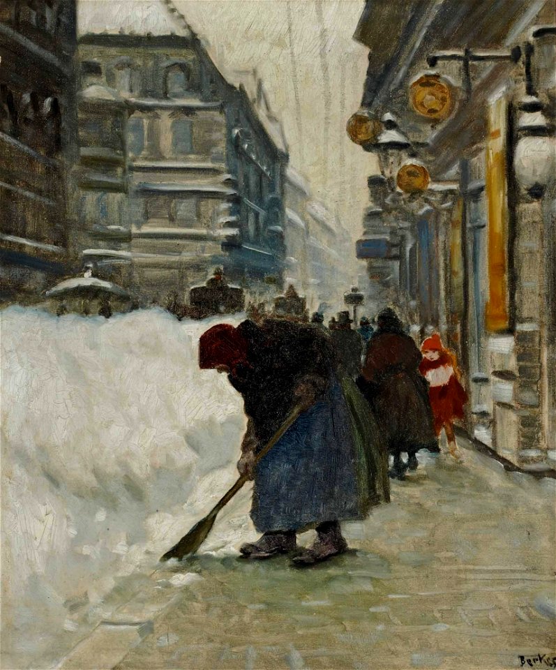Antal Berkes Straßenszene