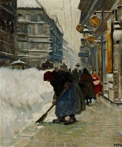 Antal Berkes Straßenszene