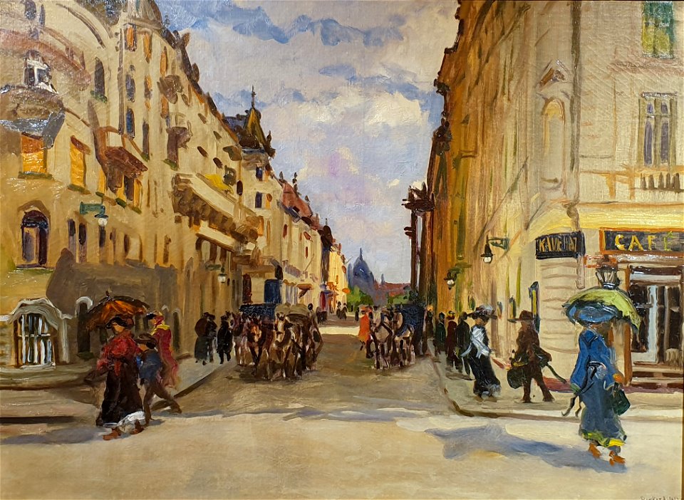 Antal Berkes - Café, 1913