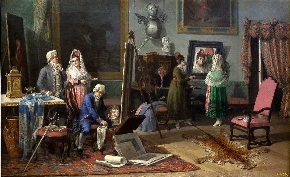 Antes de continuar el retrato, de Pedro Rodríguez de la Torre (Museo del Prado)