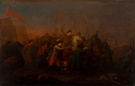 Anthon Christoffer Rüde - Batalje mellem danske og svenske under Kalmarkrigen 1611-1613 - KMS801 - Statens Museum for Kunst