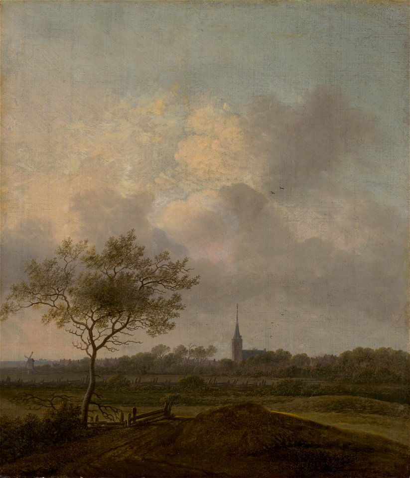 Anthonie Jansz. van der Croos - Landscape with Church in Rijswijck - O 6268 - Slovak National Gallery
