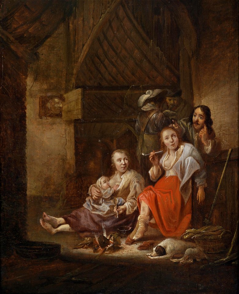 Anthonie Palamedesz (circle) Farm Interior