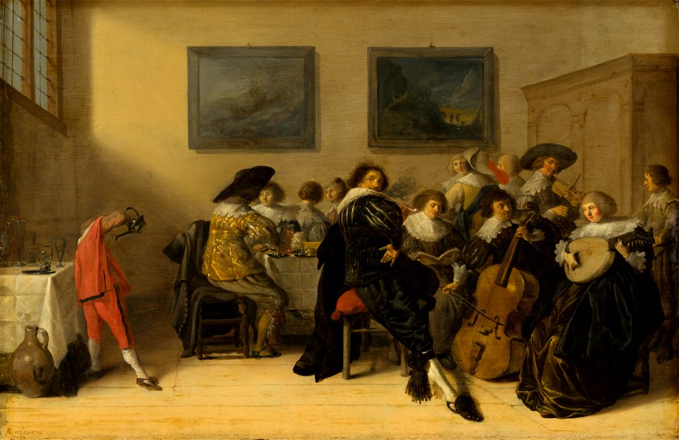 Anthonie Palamedesz - Merry Company Dining and Making Music - 615 - Mauritshuis