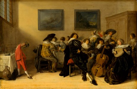 Anthonie Palamedesz - Merry Company Dining and Making Music - 615 - Mauritshuis