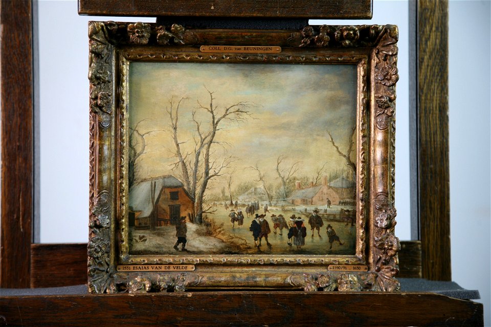 Anthonie Verstraelen - Wintergezicht met schaatsenrijders - 2531 (OK) - Museum Boijmans Van Beuningen
