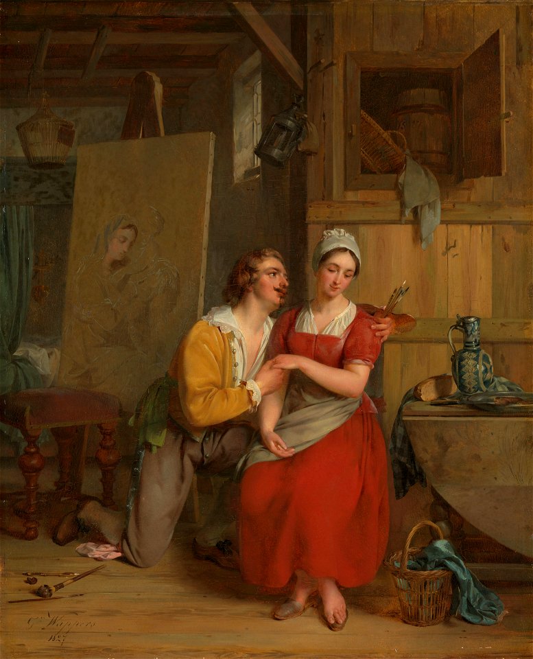 Anthonie van Dijck verliefd op zijn model Rijksmuseum SK-A-1159