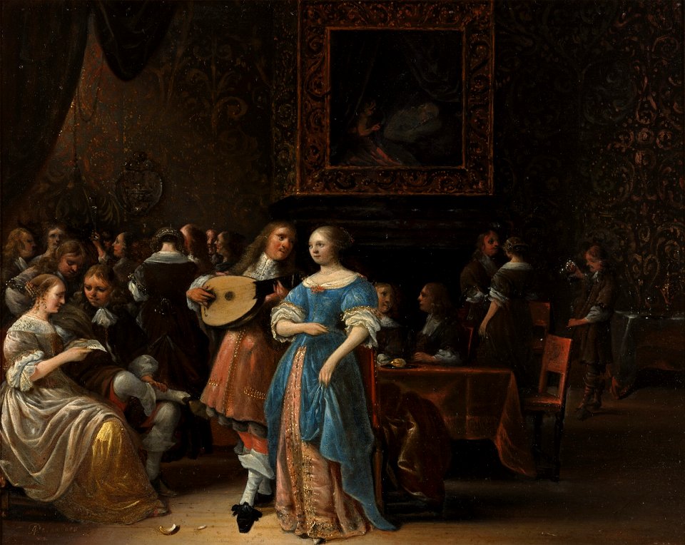Anthonie Palamedesz. - Interieur met voornaam gezelschap - 1652 (OK) - Museum Boijmans Van Beuningen