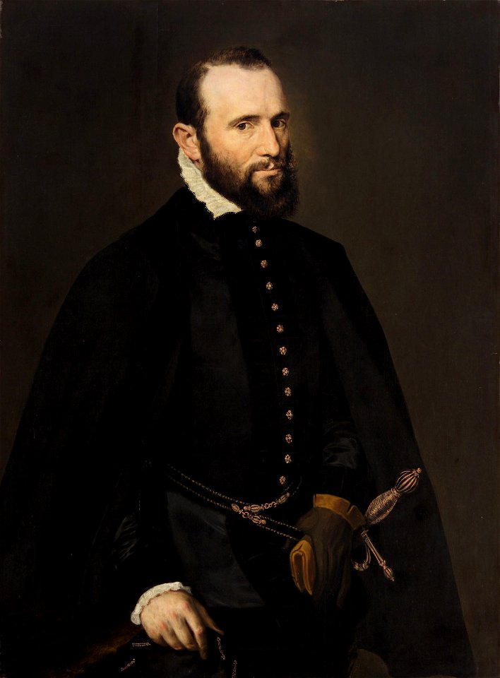 Anthonis Mor van Dashorst - Bildnis eines schwarzbärtigen Mannes - GG 1028 - Kunsthistorisches Museum