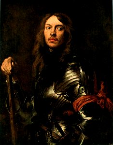Anthonis van Dyck - Bildnis eines Geharnischten mit roter Armbinde