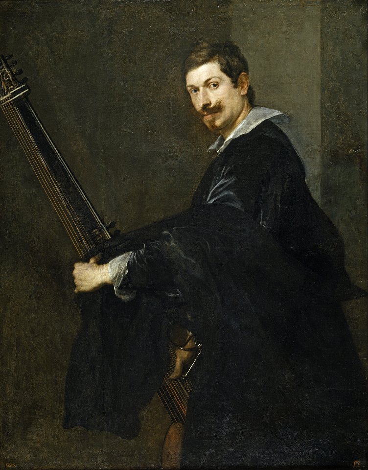 Anthonis Van Dyck - Man with a Lute