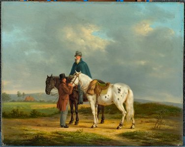 Anthony Oberman - Twee ruiters in een landschap - BR2008 - Rijksmuseum Twenthe