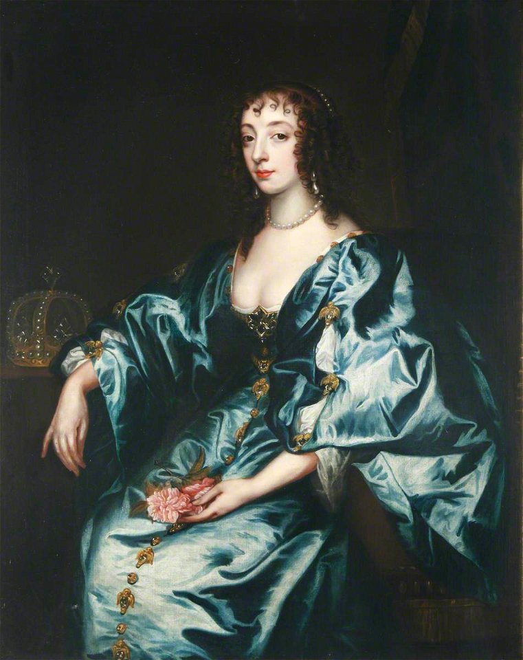 Anthony van Dyck (1599-1641) (after) - Henrietta Maria (1609–1669), in Blue - 1548056 - National Trust
