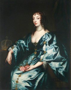 Anthony van Dyck (1599-1641) (after) - Henrietta Maria (1609–1669), in Blue - 1548056 - National Trust